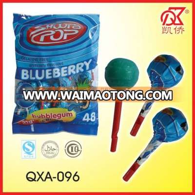 21g Blueberry Whistle Lollipop With Gum New Candy