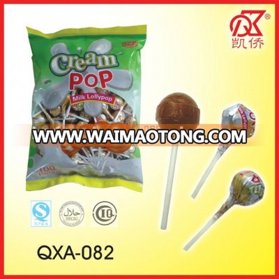 14g Halal Cream Pop Milk Chocolate Candy